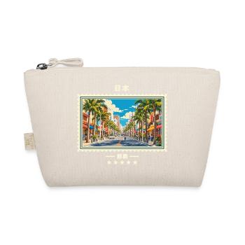 Japan Naha Vintage Reisemarke - Bio-Täschchen - Natur - Vorne