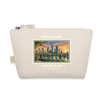 Deutschland Frankfurt am Main Vintage Reisemarke - Bio-Täschchen - Natur - Vorne