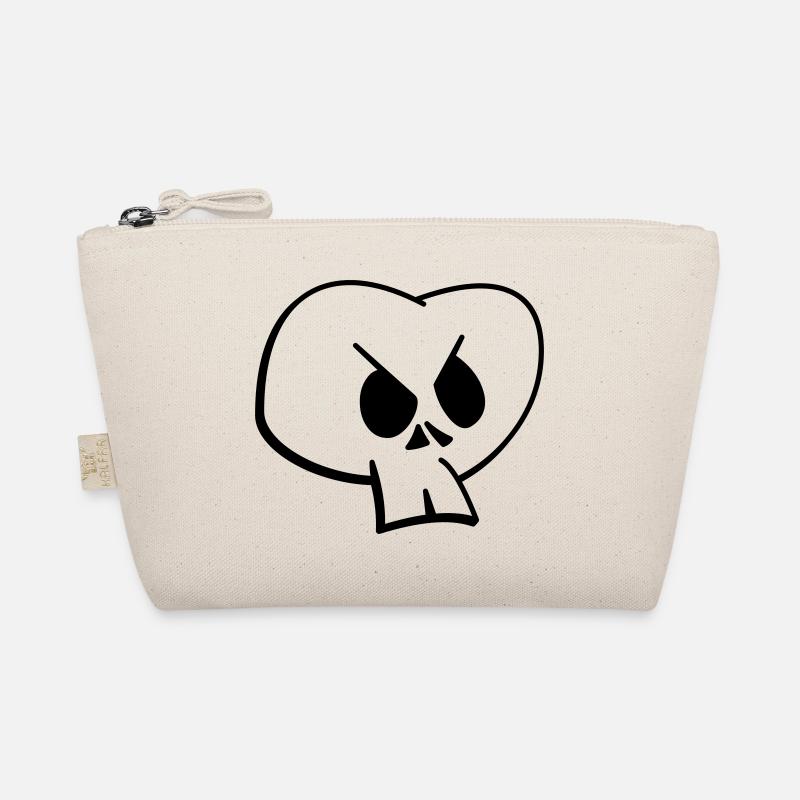 Skull II: One Color Halloween Fun Organic Pouch