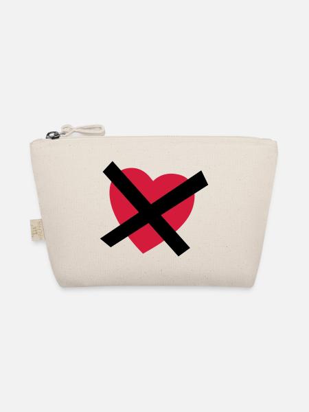 No Love - No Heart - Single - Bio-Täschchen - Natur - Vorne