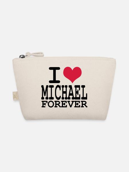 i love michael for ever - Bio-Täschchen - Natur - Vorne