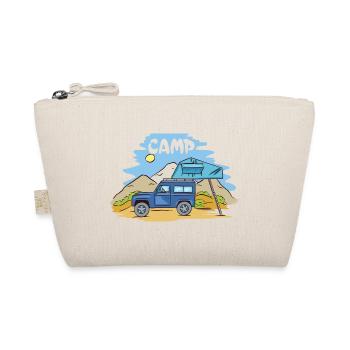 Camping Wohnmobil Vintage im Wohnwagen Caravan - Bio-Täschchen - Natur - Vorne