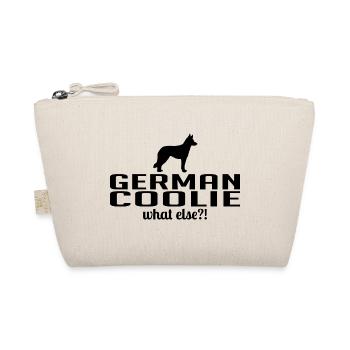 German Coolie what else Hunde Spruch Wilsigns - Bio-Täschchen - Natur - Vorne