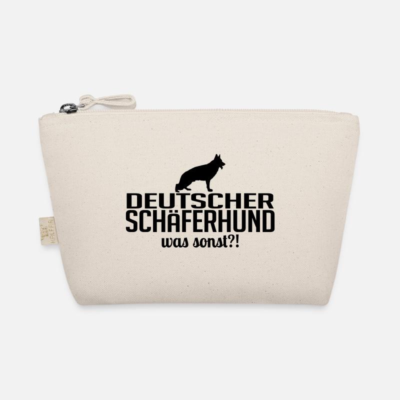 DEUTSCHER SCHÄFERHUND was sonst Spruch Wilsigns - Bio-Täschchen - Natur