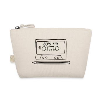 80s kid cassette and pen - Organic Pouch - nature - Front
