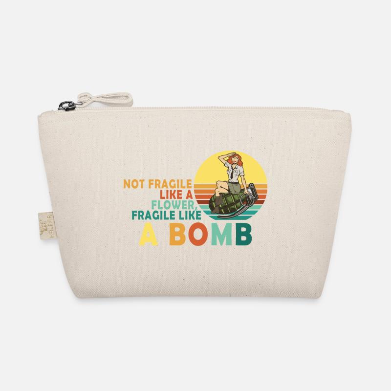 Nicht zerbrechlich wie eine Blume, sondern eine Bio-Täschchen