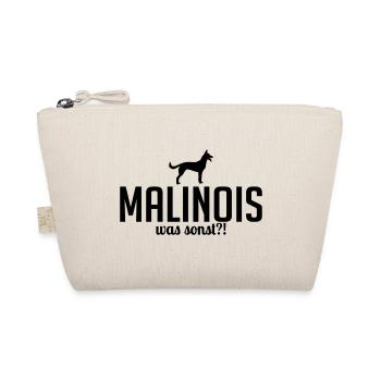 MALINOIS was sonst Hundespruch Wilsigns - Bio-Täschchen - Natur - Vorne