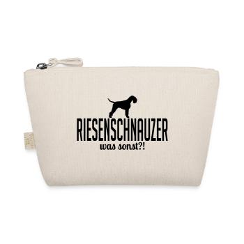 RIESENSCHNAUZER was sonst Hundespruch Wilsigns - Bio-Täschchen - Natur - Vorne
