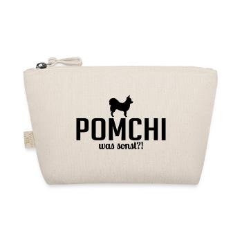 Pomchi was sonst Hundespruch Hunde - Bio-Täschchen - Natur - Vorne