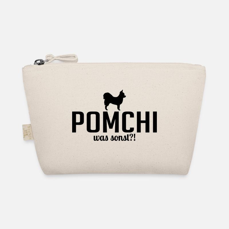 Pomchi was sonst Hundespruch Hunde - Bio-Täschchen - Natur