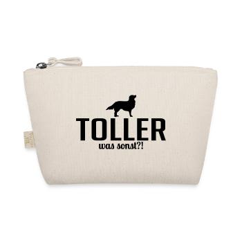 TOLLER was sonst Hunde Hund Spruch Wilsigns - Bio-Täschchen - Natur - Vorne