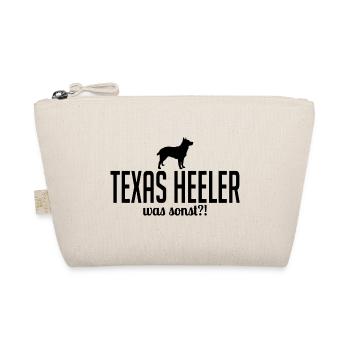 Texas Heeler was sonst Hunde Hund Spruch Wilsigns - Bio-Täschchen - Natur - Vorne