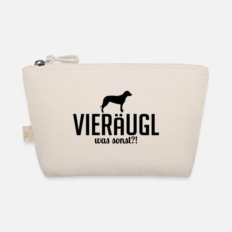 Vieräugl was sonst Hunde Hund Spruch Wilsigns Bio-Täschchen