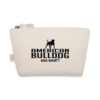 AMERICAN BULLDOG was sonst Hundespruch Wilsigns - Bio-Täschchen - Natur - Vorne