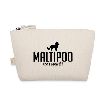 Maltipoo was sonst Hundespruch Hunde - Bio-Täschchen - Natur - Vorne