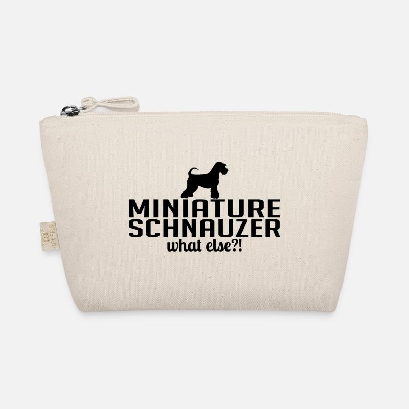 Miniature Schnauzer what else Hundespruch Hunde Bio-Täschchen