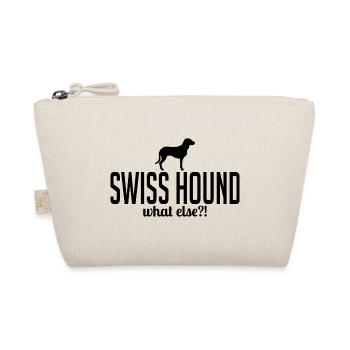 Swiss Hound what else Hunde Spruch Wilsigns - Organic Pouch - nature - Front