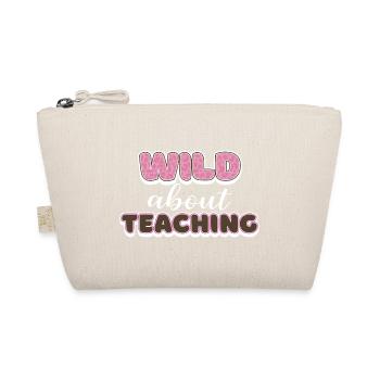 Wild About Teaching Lehrer Schule Pre-K Tier - Bio-Täschchen - Natur - Vorne