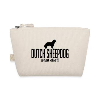 Dutch Sheepdog what else Hunde Spruch Wilsigns - Bio-Täschchen - Natur - Vorne