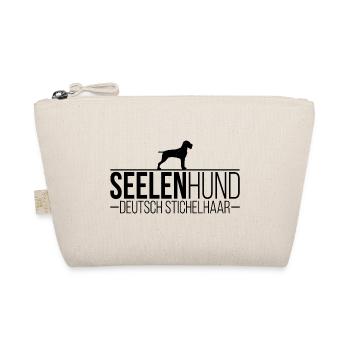 Deutsch Stichelhaar Seelenhund Hund Hunde Wilsigns - Bio-Täschchen - Natur - Vorne