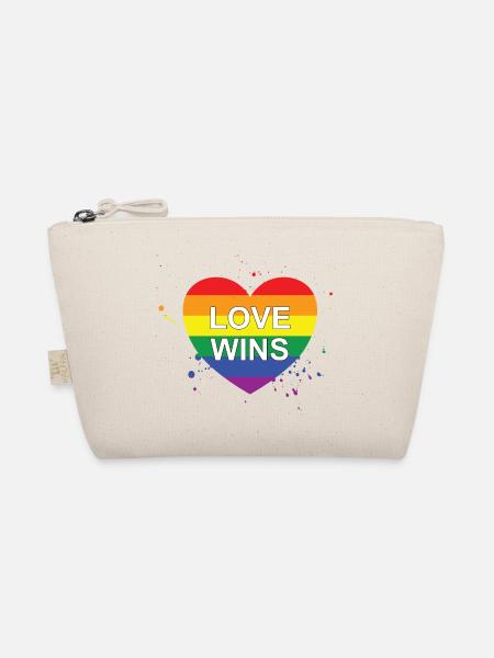 Love Wins - Organic Pouch - nature - Front