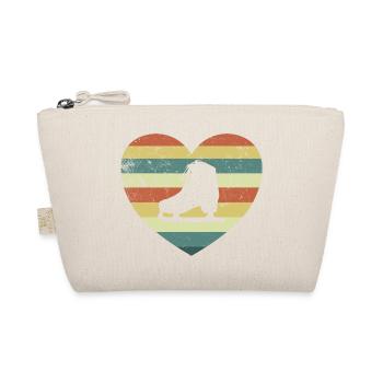 Ice Skating Figure Skating Vintage - Organic Pouch - nature - Front