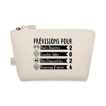 Grossesse Prévisions Pour 2025 Future Maman cadeau - Trousse biologique - nature - Devant
