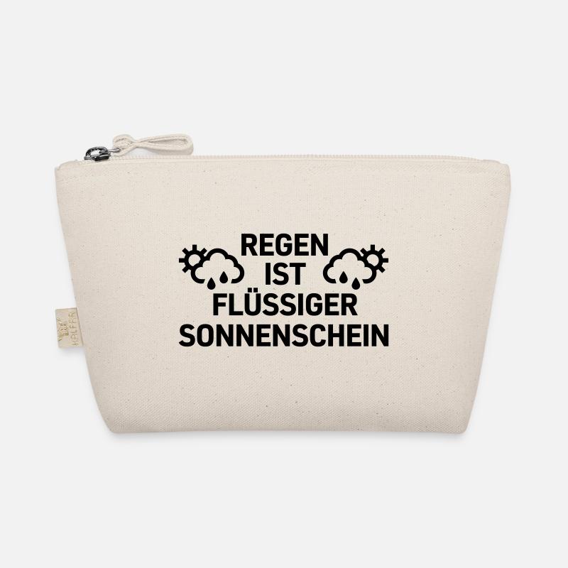 Regen ist flüssiger Sonnenschein Bio-Täschchen