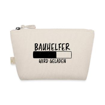 Bauhelfer Spruch Beruf Lustiges Bauhelfer Geschenk - Bio-Täschchen - Natur - Vorne