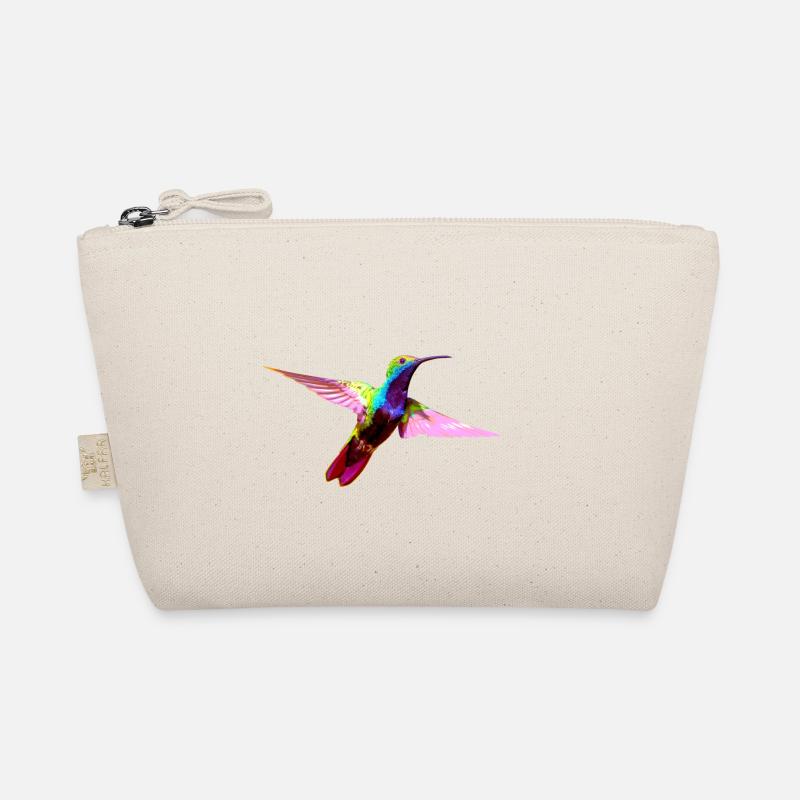Bunter Kolibri - Bio-Täschchen - Natur