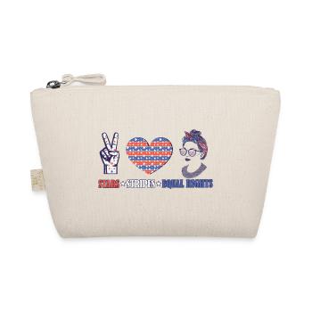 Rayures étoilées et égalité - Trousse biologique - nature - Devant