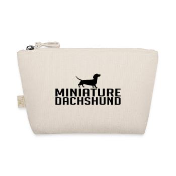 Miniature Dachshund Dog Breed Dogs Wilsigns - Organic Pouch - nature - Front