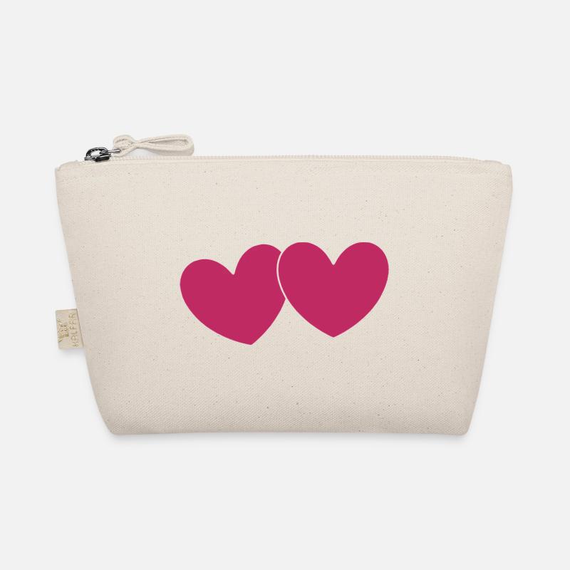 Valentinstag, Valentinstag, Valentinstag - Bio-Täschchen - Natur