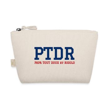 PTDR Papa tout doux et rigolo - Trousse biologique - nature - Devant