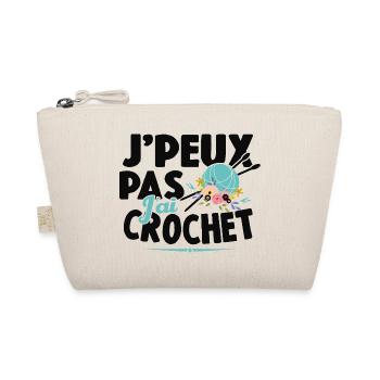 Je Peux Pas J'ai Crochet Cadeau Couture - Trousse biologique - nature - Devant