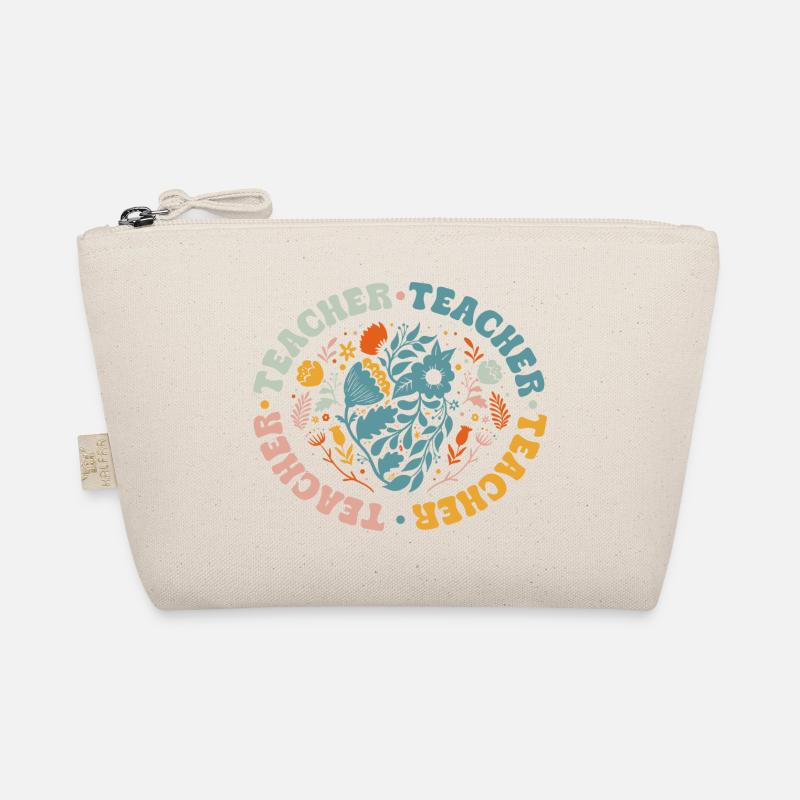 Funny Hippie Teacher Back To School Teacher Day Organic Pouch