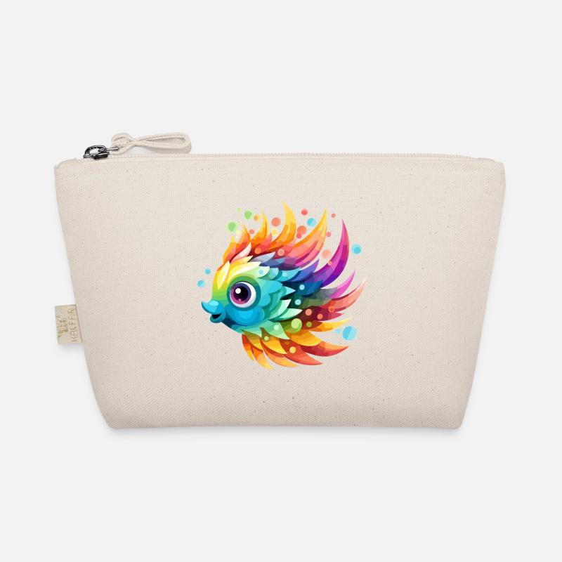 Funny Colorful Fish Organic Pouch