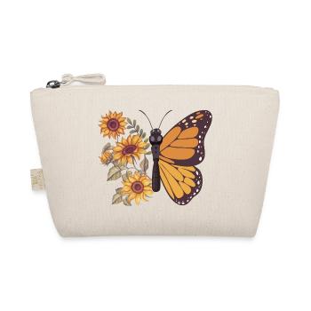 Schmetterling Sonnenblumen - Bio-Täschchen - Natur - Vorne