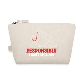 I drink wine responsibly, I - Organic Pouch - nature - Front