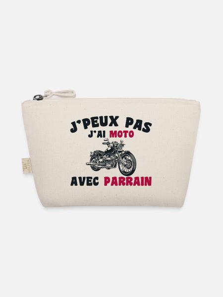 J'peux pas j'ai moto avec parrain - Trousse biologique - nature - Devant