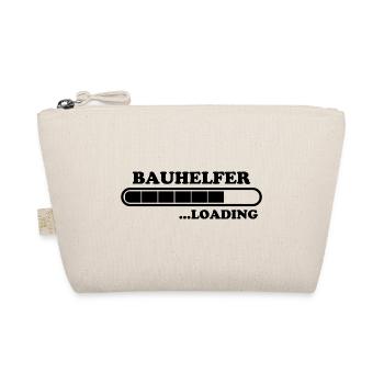 Bauhelfer Spruch Beruf Lustiges Bauhelfer Geschenk - Bio-Täschchen - Natur - Vorne