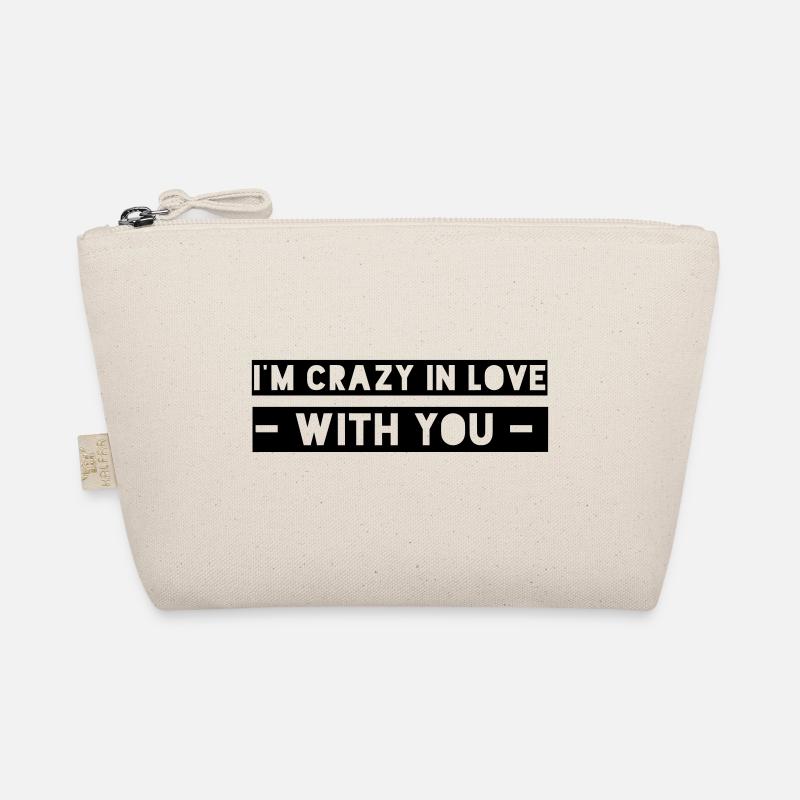 I'M CRAZY IN LOVE - WITH YOU - - Bio-Täschchen - Natur