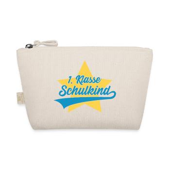 EINSCHULUNG 1. KLASSE SCHULKIND - Bio-Täschchen - Natur - Vorne