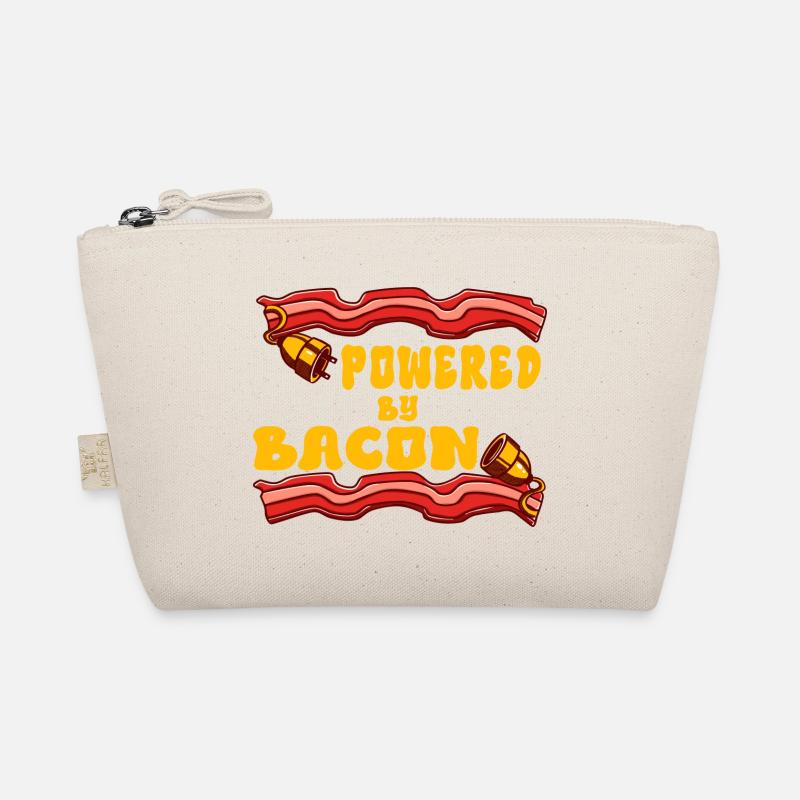 Powered by Bacon Funny Bacon Lover Organic Pouch