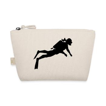 Taucher Sport Bewegung Geschenk Cool - Bio-Täschchen - Natur - Vorne