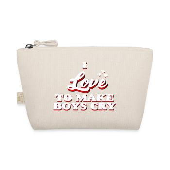 I Love To Make Boy's Cry - Women Power - Bio-Täschchen - Natur - Vorne