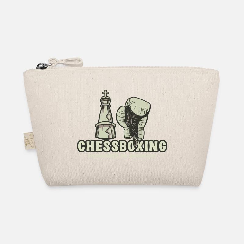 Chess Boxing - Checkmate or Knockout Chess Boxing Organic Pouch