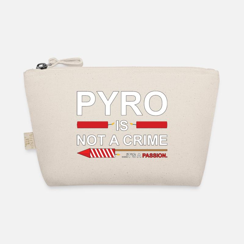 Pyro Is Not A Crime - Bio-Täschchen - Natur