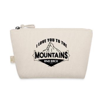 Love you To The Mountains Love Mountains Hiking - Organic Pouch - nature - Front