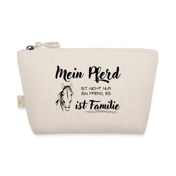 Mein Pferd ist Familie - Bio-Täschchen - Natur - Vorne